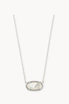 Kendra Scott Elisa Short Pendant Necklace Ivory Mother of Pearl