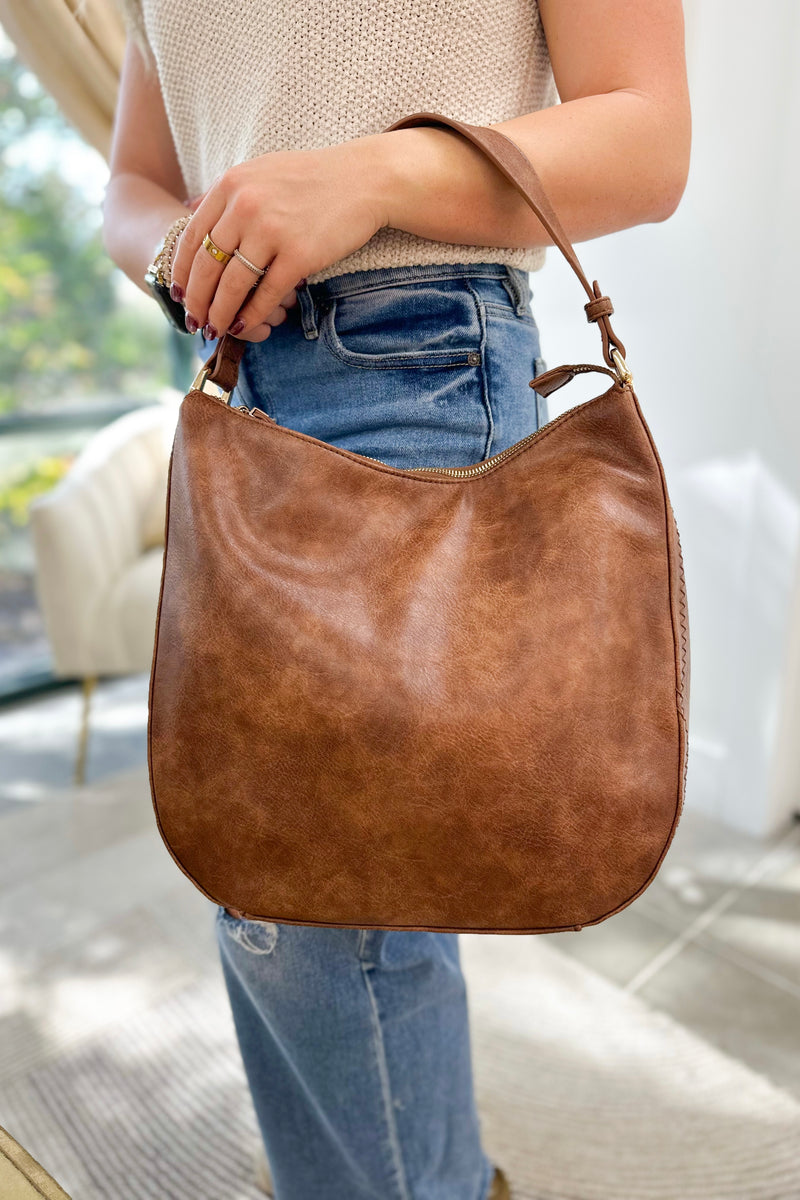 Brown Zane Hobo Bag