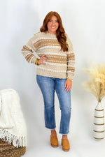 Mocha Mix Multi Knit Cozy Sweater