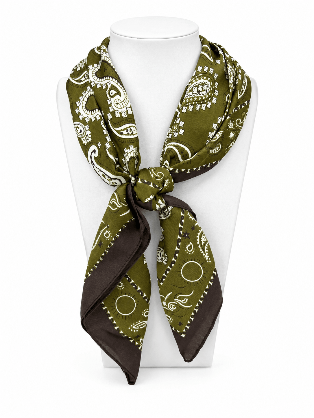 Paisley Border Scarf - Lavish Boutique08-ACCESSORIES