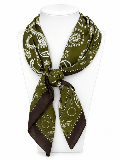 Paisley Border Scarf - Lavish Boutique08-ACCESSORIES
