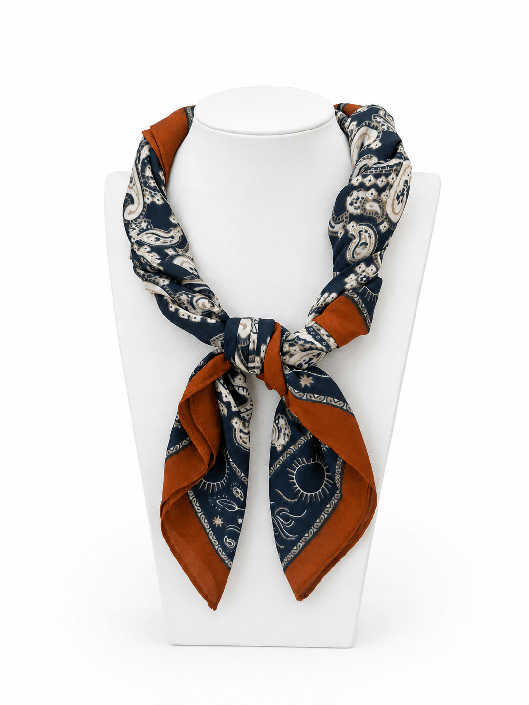 Paisley Border Scarf - Lavish Boutique08-ACCESSORIES