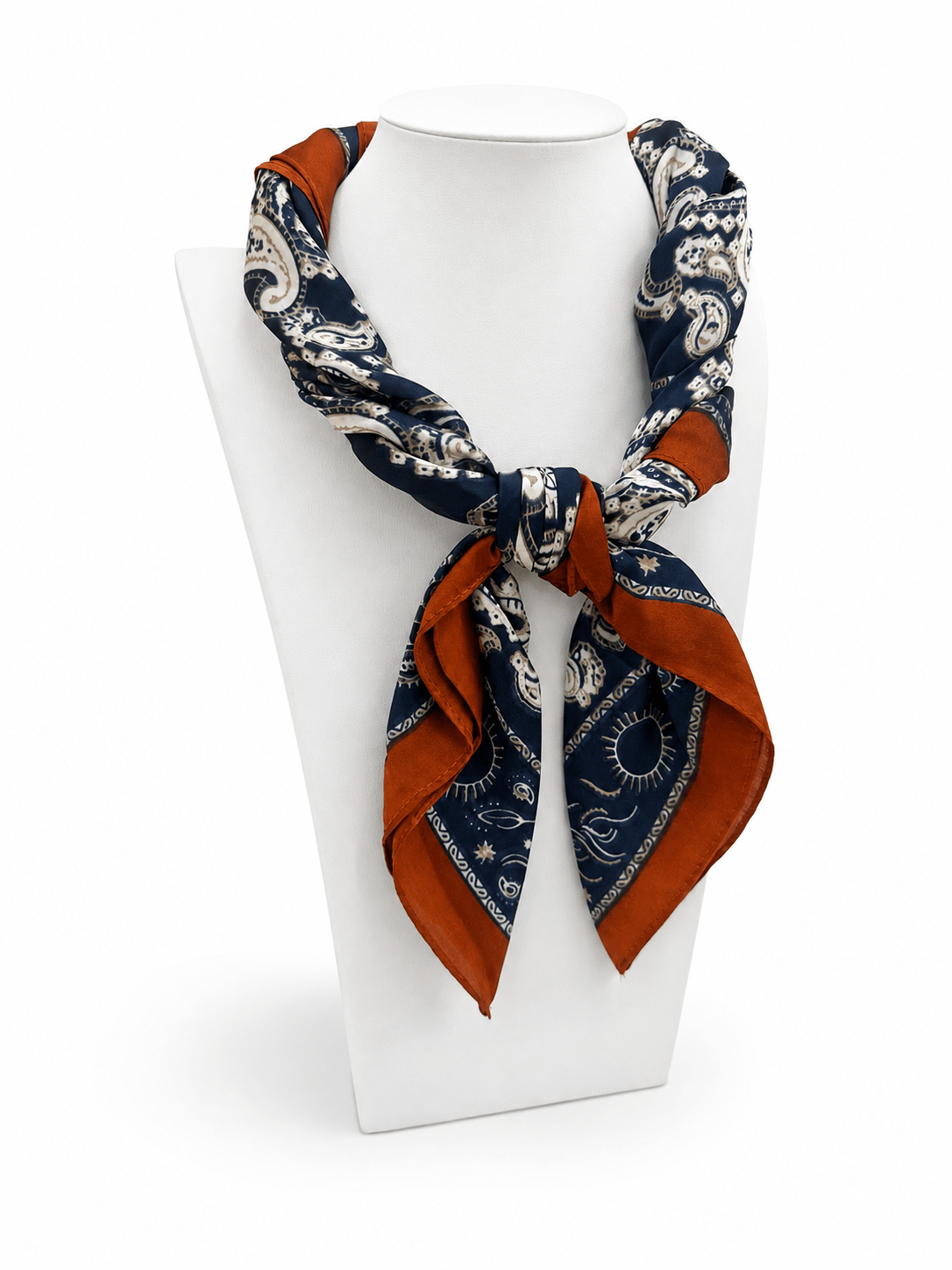 Paisley Border Scarf - Lavish Boutique08-ACCESSORIES