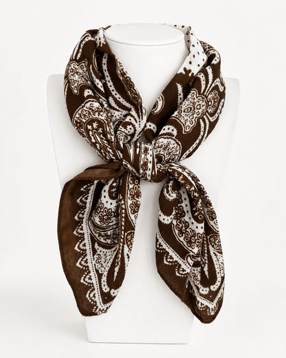 Paisley print scarf in a soft lightweight weave
