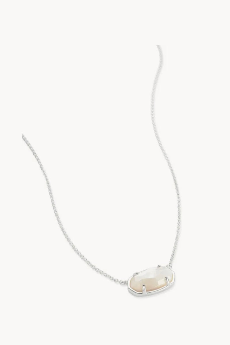 Kendra Scott Elisa Short Pendant Necklace Ivory Mother of Pearl