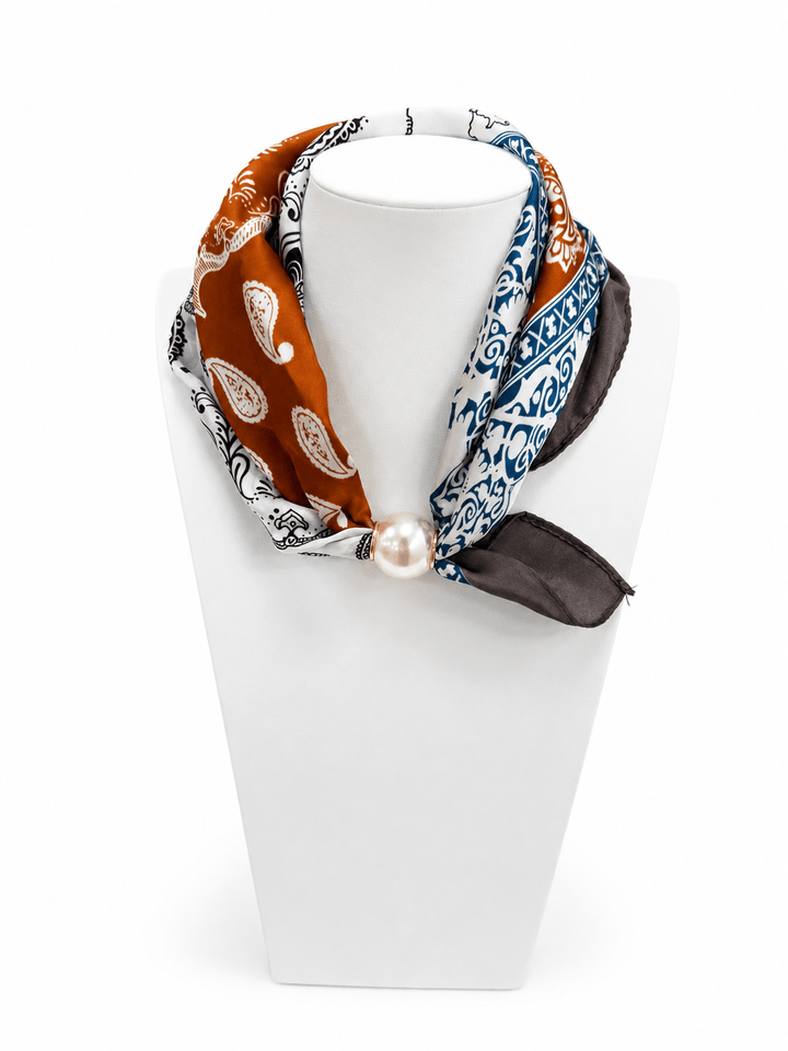 Pearl Magnet Scarf Necklace - Lavish Boutique09-JEWELRY