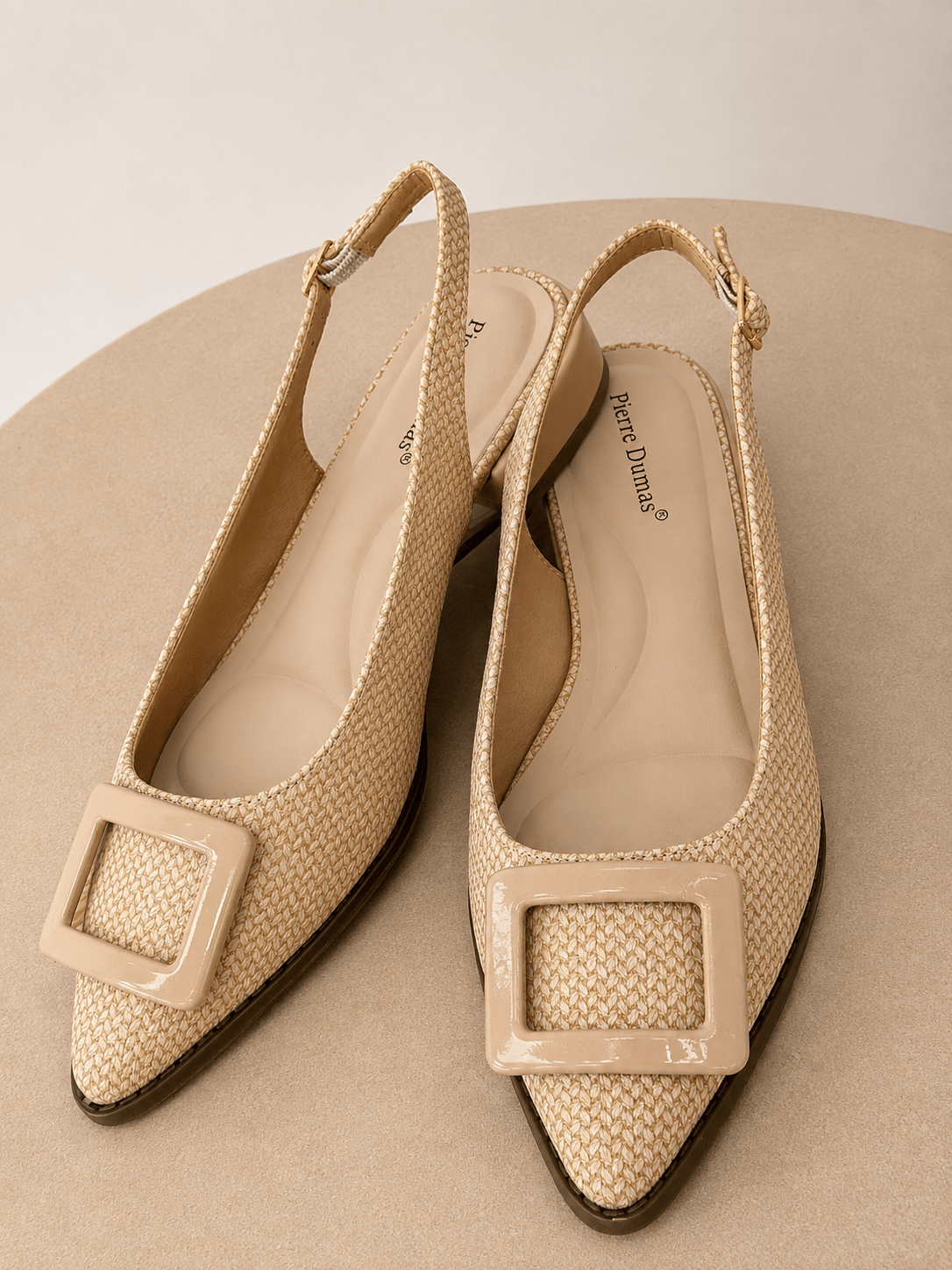 Pierre Dumas Buckle Slingback Flat - Lavish Boutique10-SHOES