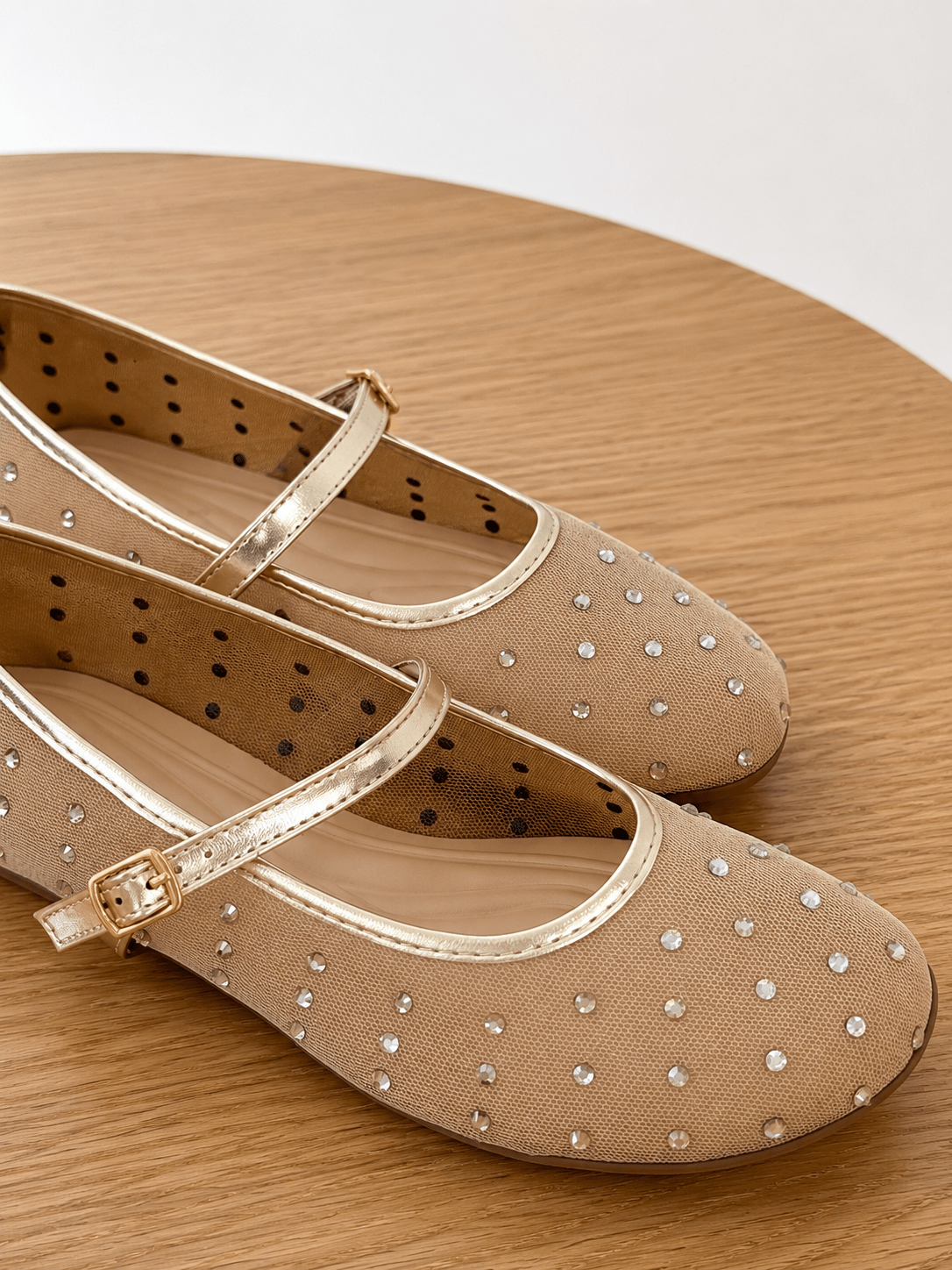Pierre Dumas Rhinestone Mary Jane Flat - Lavish Boutique10-SHOES