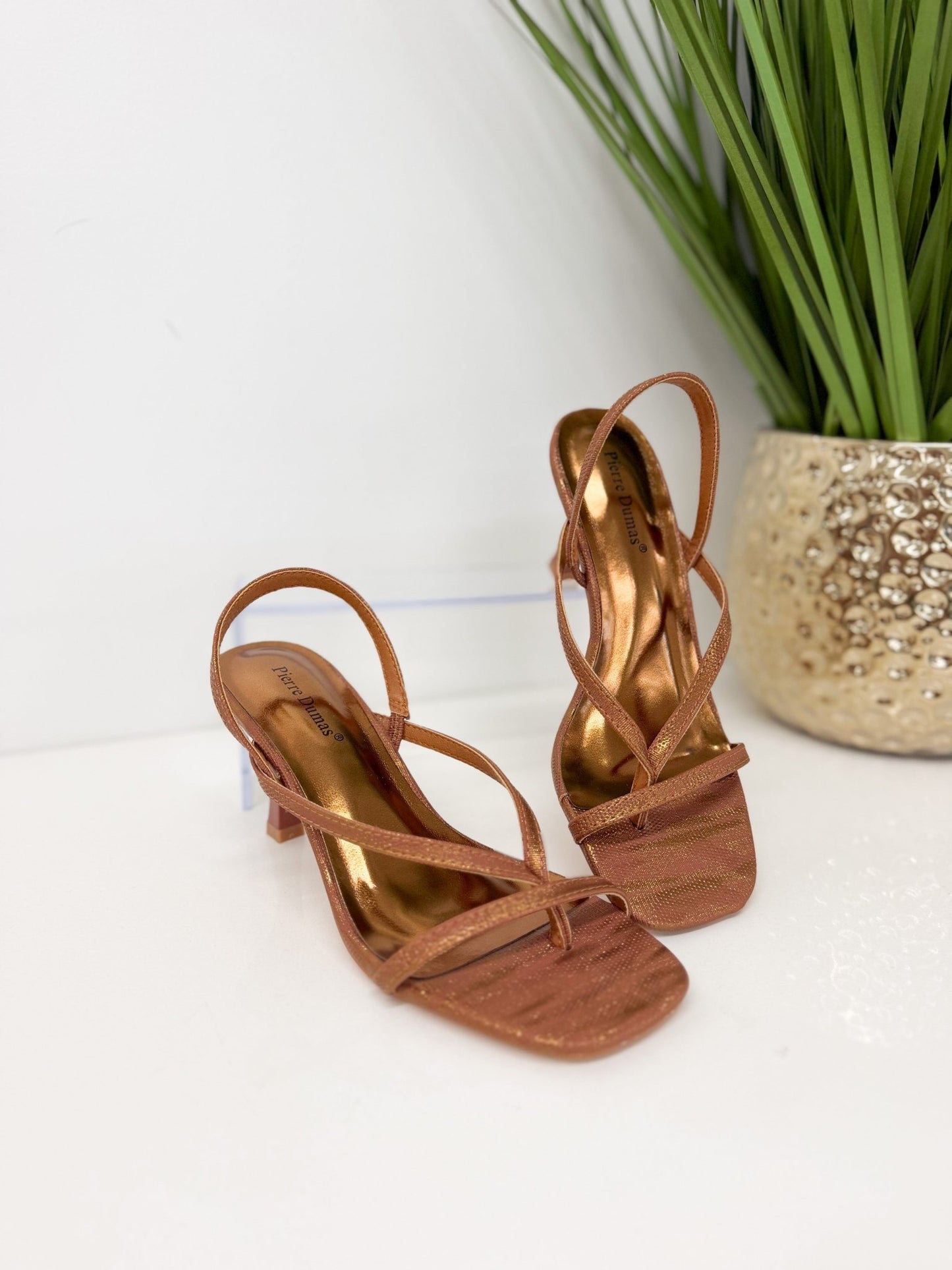 Pierre Dumas Strappy Kitten Heel - Lavish Boutique10-SHOES