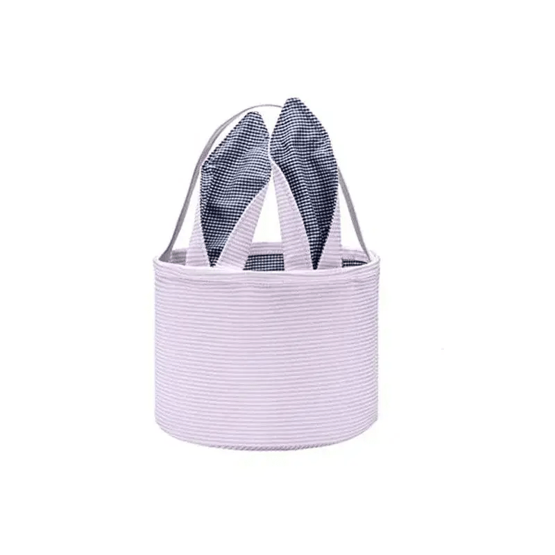 Pink Easter basket shaped with bunny ears