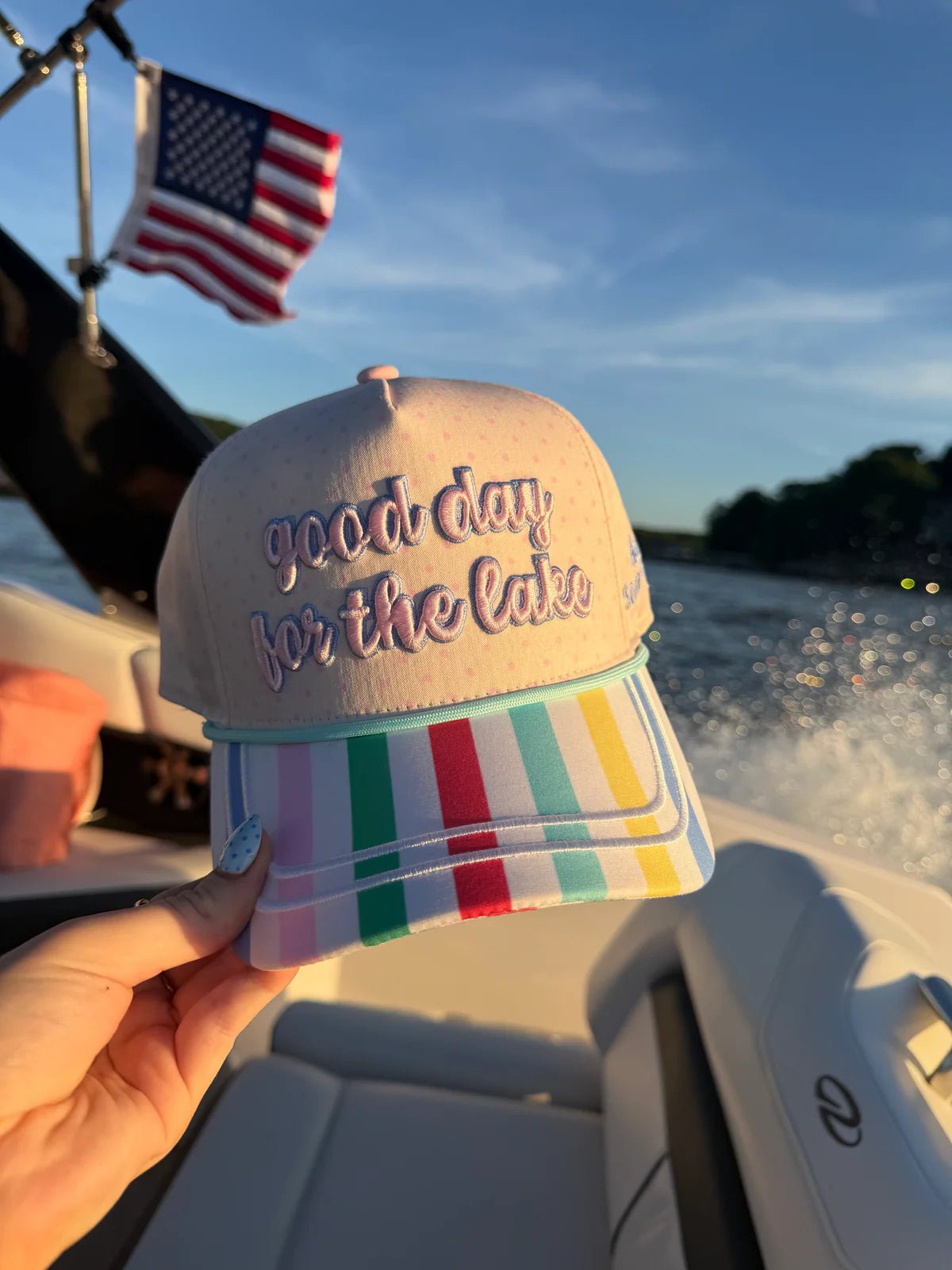 Poppy & Pine Good Day for the Lake Hat - Lavish Boutique08-ACCESSORIES