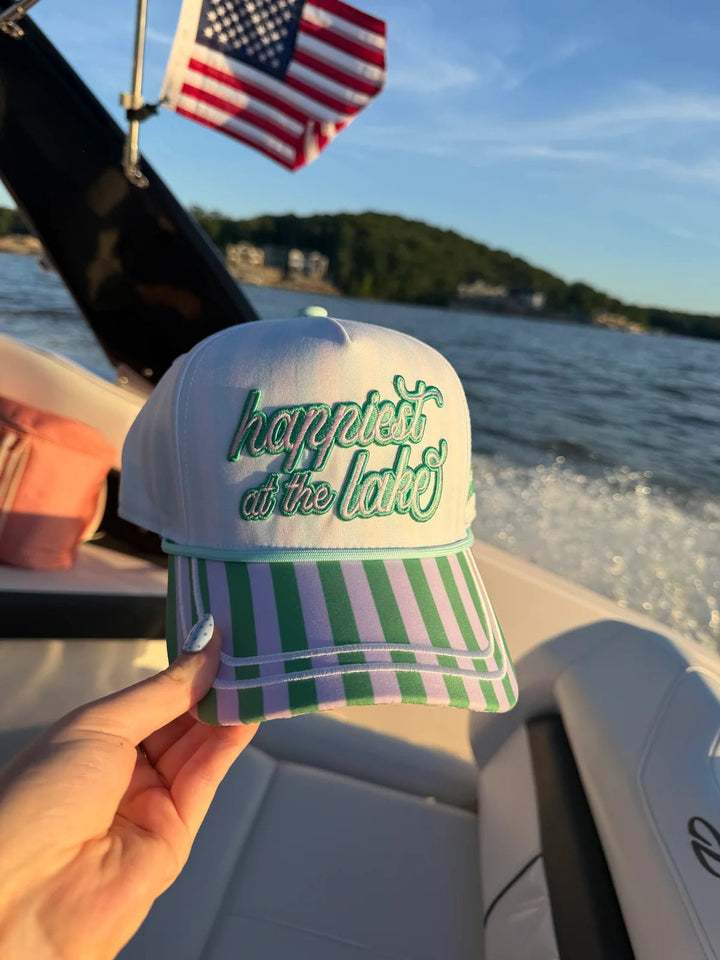 Poppy & Pine Happiest at the Lake Hat - Lavish Boutique08-ACCESSORIES