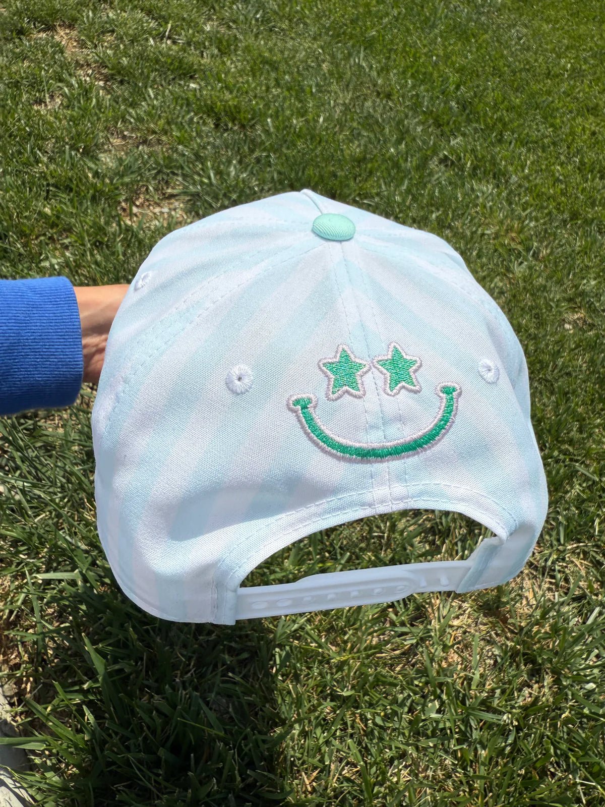 Happiest at the Lake multicolour baseball hat