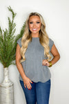 Denim Mineral Washed Sleeveless Top