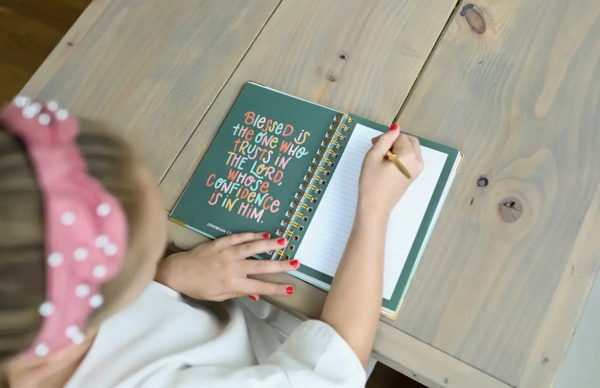 Girls' prayer journal with guided pages