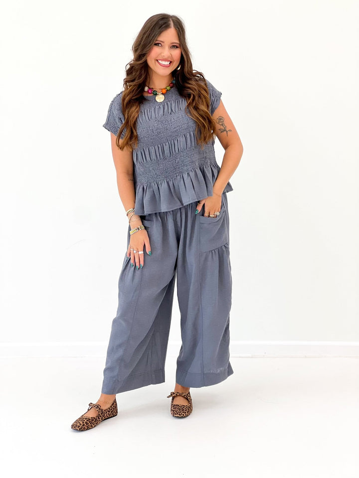 Rae Mode Ruched Top - Lavish Boutique01-TOPS