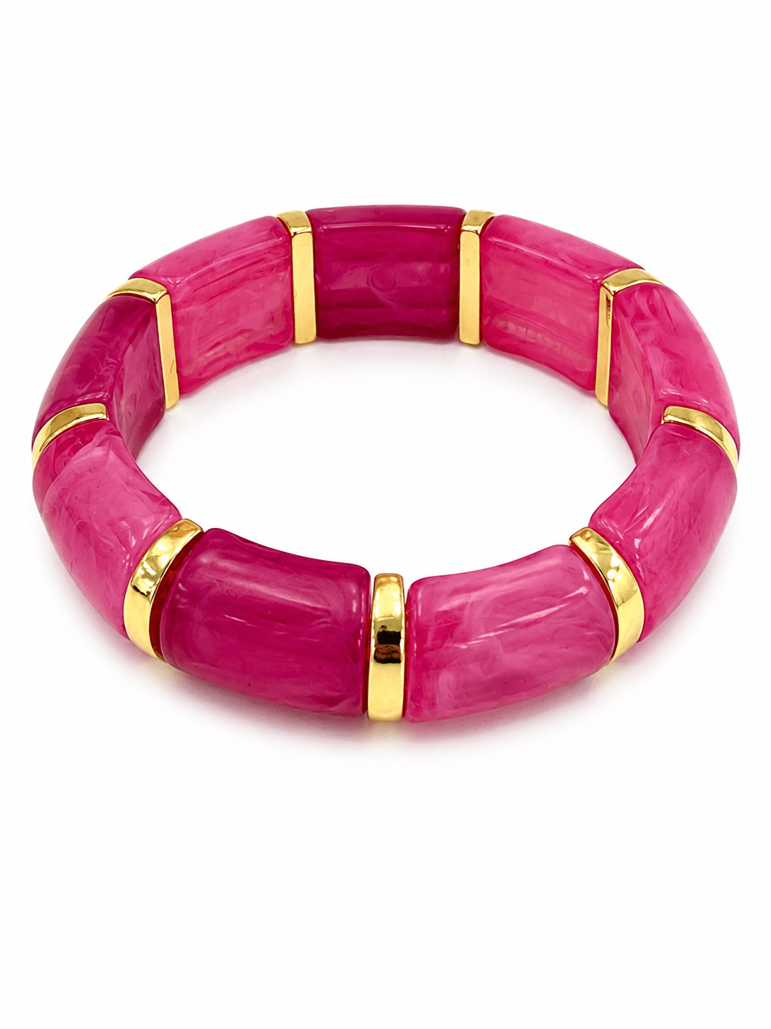 Beaded bracelet in a layered stacking style