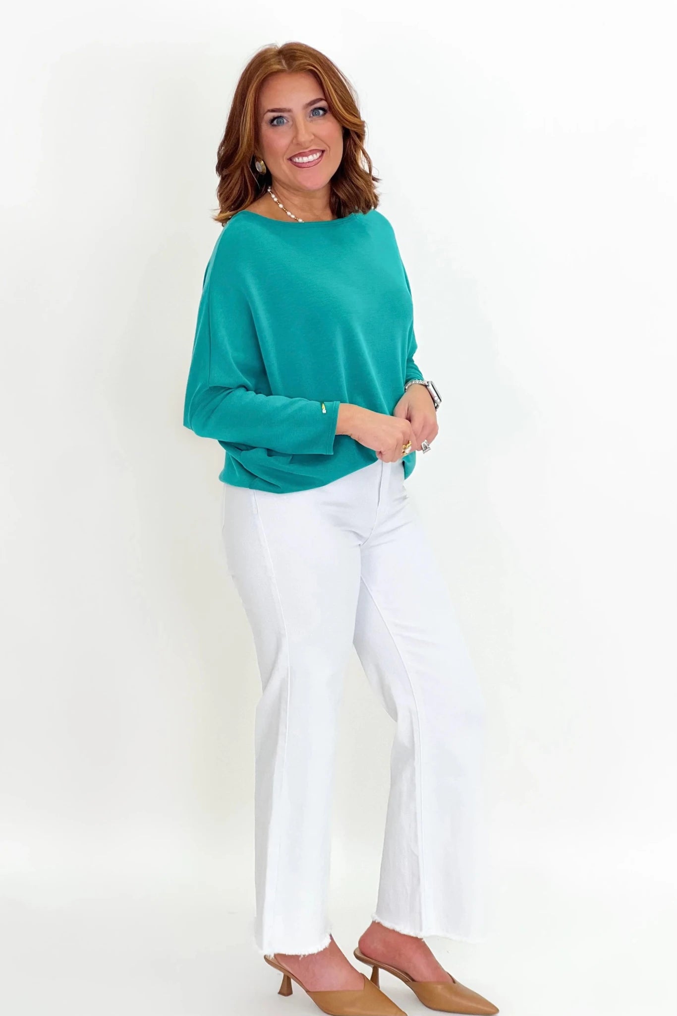 Scuba Boatneck Perfect Tunic Top - Lavish BoutiqueTops