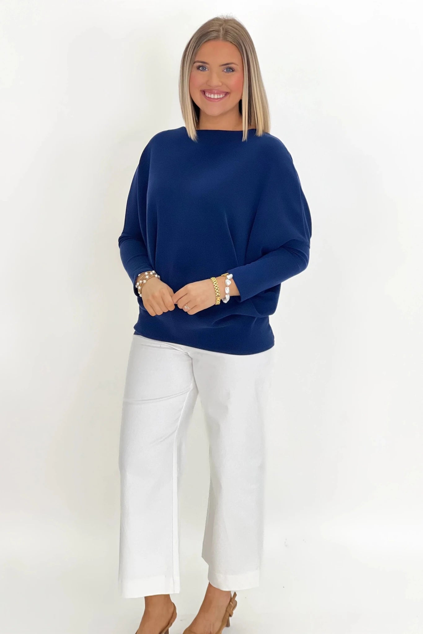 Scuba Boatneck Perfect Tunic Top - Lavish BoutiqueTops
