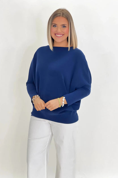 Scuba Boatneck Perfect Tunic Top - Lavish BoutiqueTops