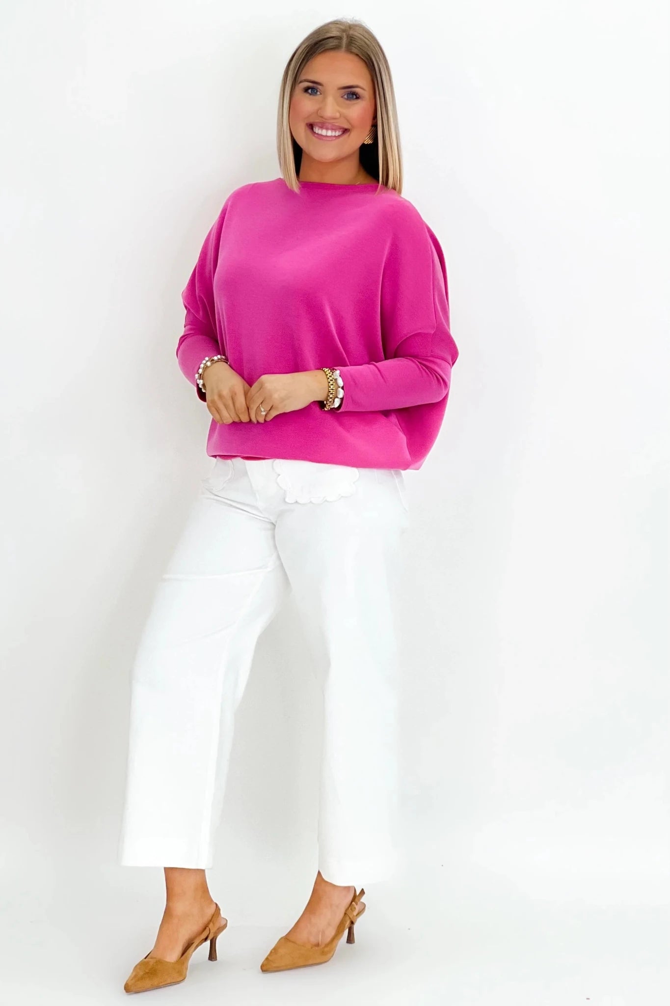 Scuba Boatneck Perfect Tunic Top - Lavish BoutiqueTops