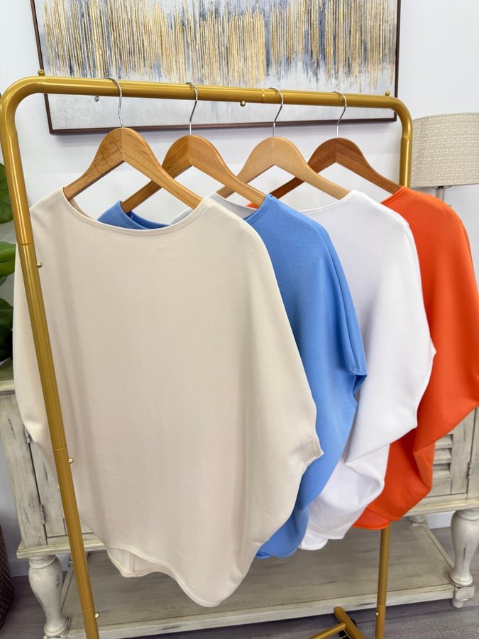 Scuba Short Sleeve Dolman Top - Lavish BoutiqueTops