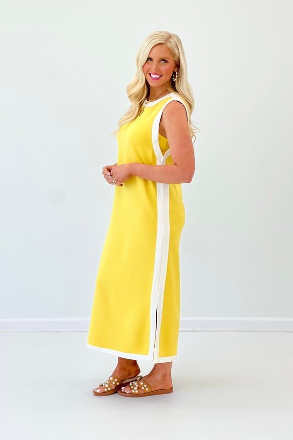 Sleeveless maxi dress in a lightweight rayon cotton blend