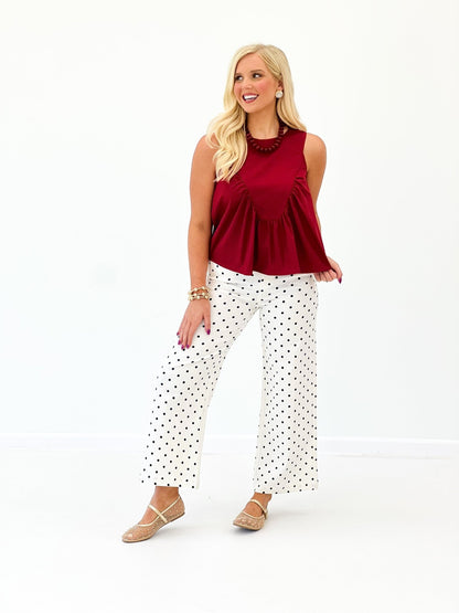 She+Sky Sleeveless Ruffle Detail Top - Lavish Boutique01-TOPS