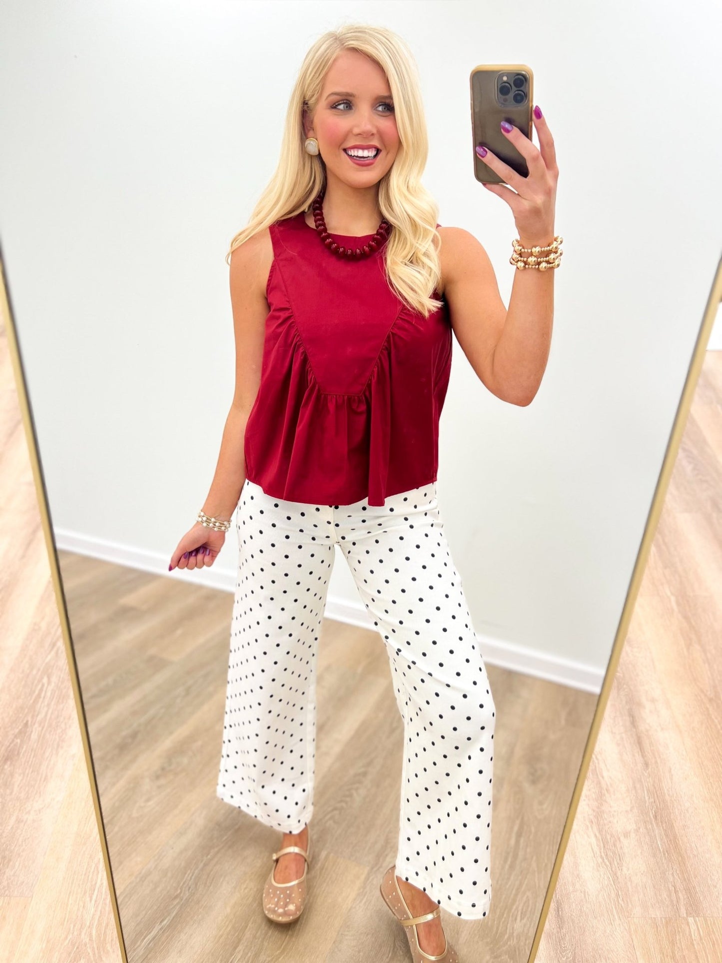 She+Sky Sleeveless Ruffle Detail Top - Lavish Boutique01-TOPS