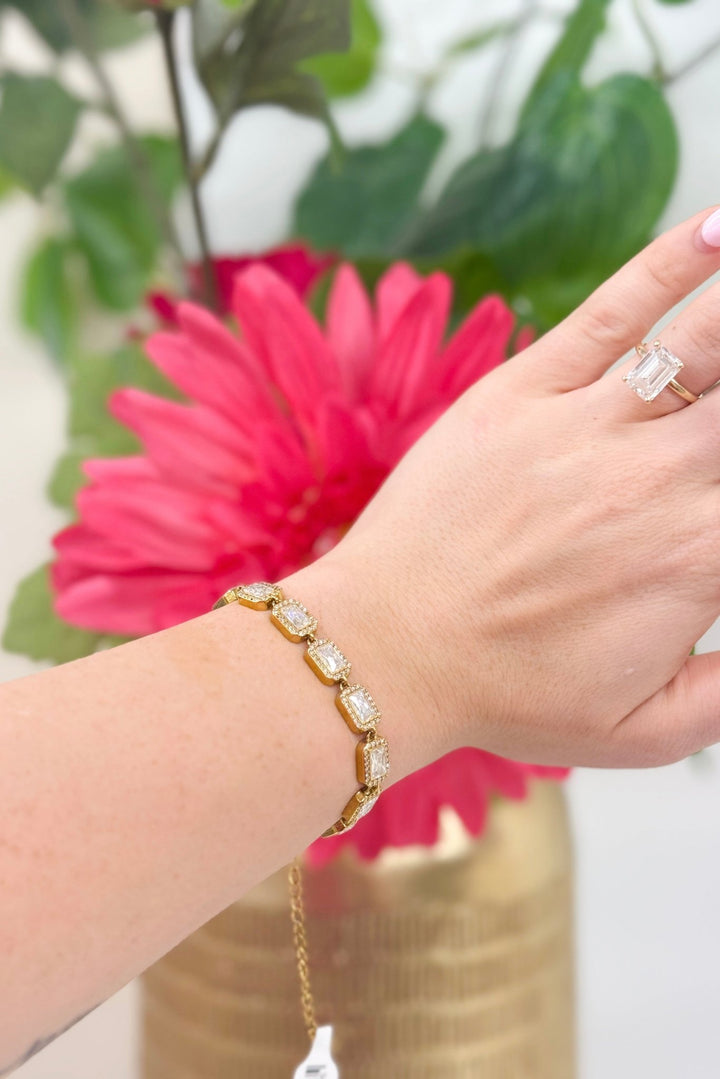 Square Diamond Bracelet - Lavish BoutiqueAccessories