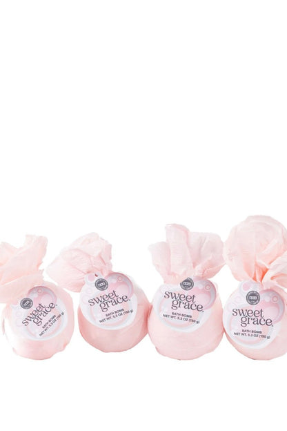 Scented bath bomb in the Sweet Grace fragrance