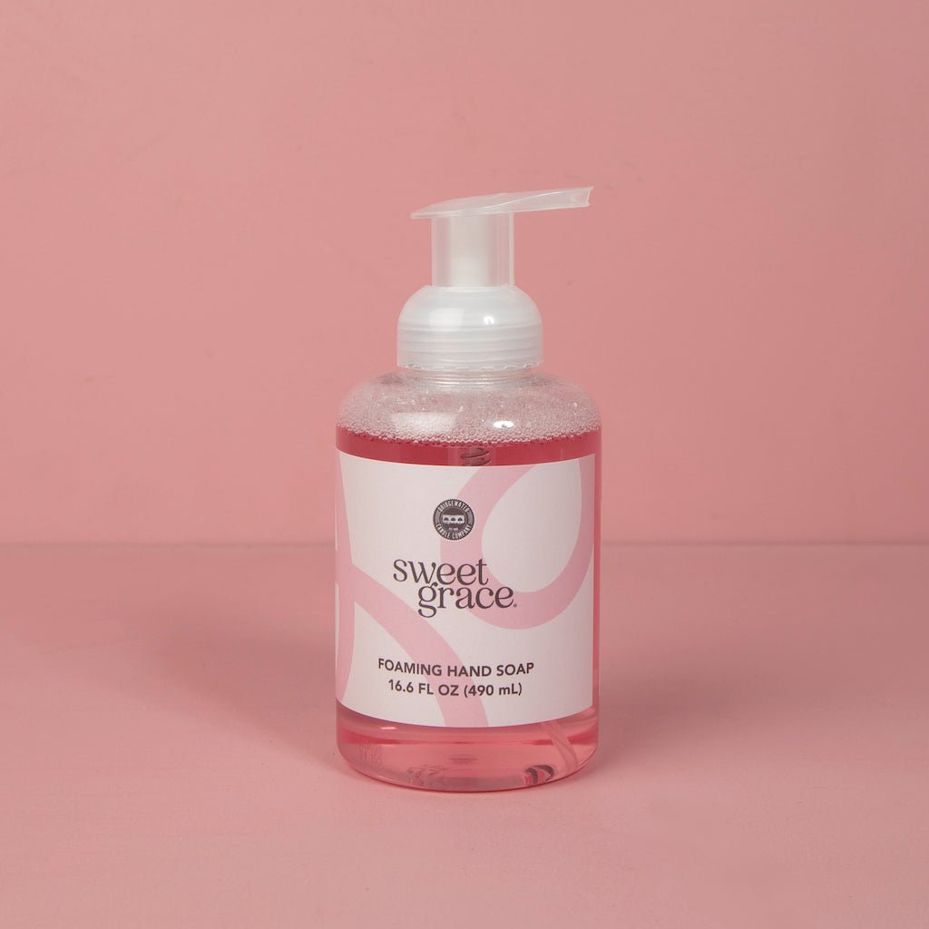 Sweet Grace foaming hand soap bottle