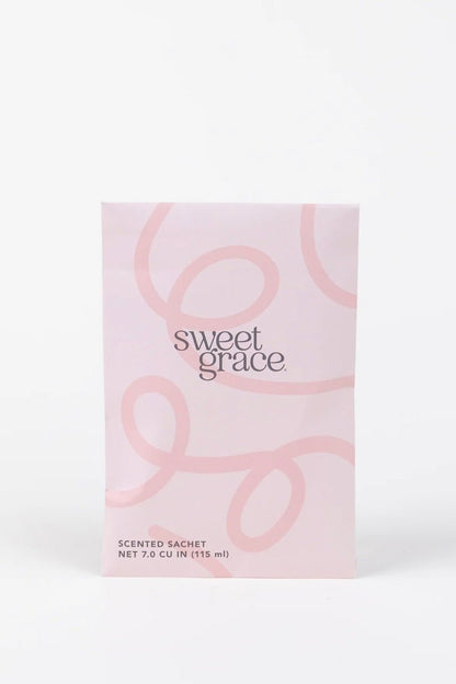 Sweet Grace scented sachet with a mod swirl design