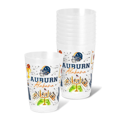 Tailgates in Auburn frosted cup set