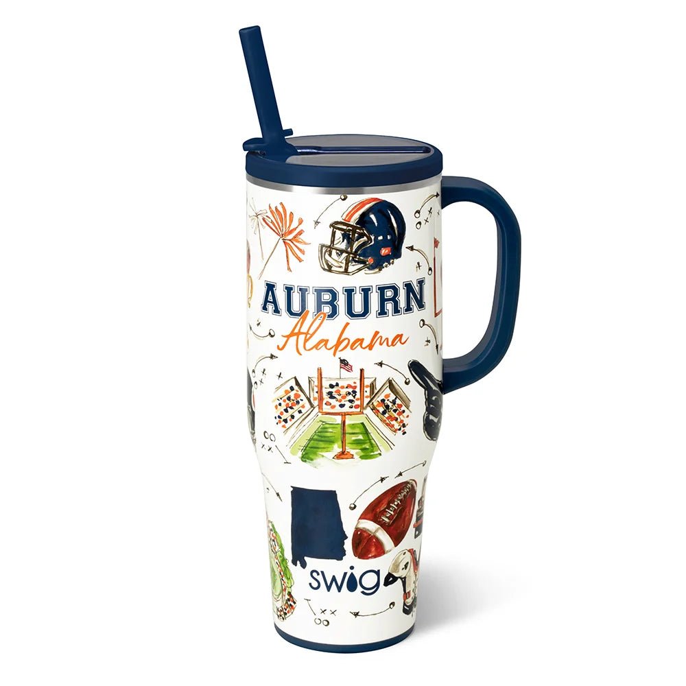 Tailgates in Auburn 40oz insulated mega mug
