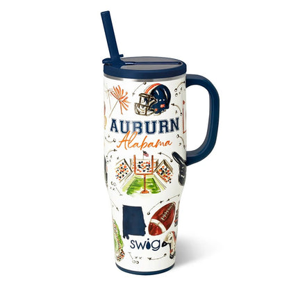 Tailgates in Auburn 40oz insulated mega mug