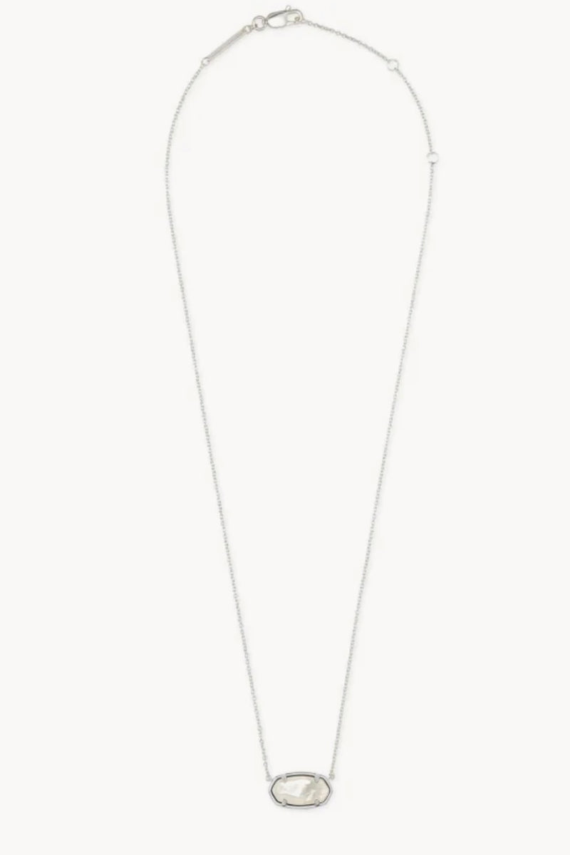 Kendra Scott Elisa Short Pendant Necklace Ivory Mother of Pearl