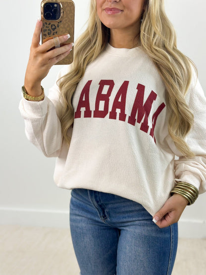 Tres Bien Alabama Graphic Long Sleeve Top - Lavish Boutique01-TOPS