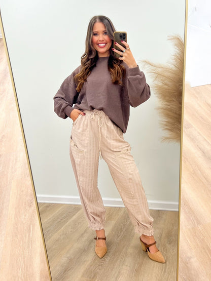 Tres Bien Round Neck Cloudy Knit L/S Top - Lavish Boutique01-TOPS