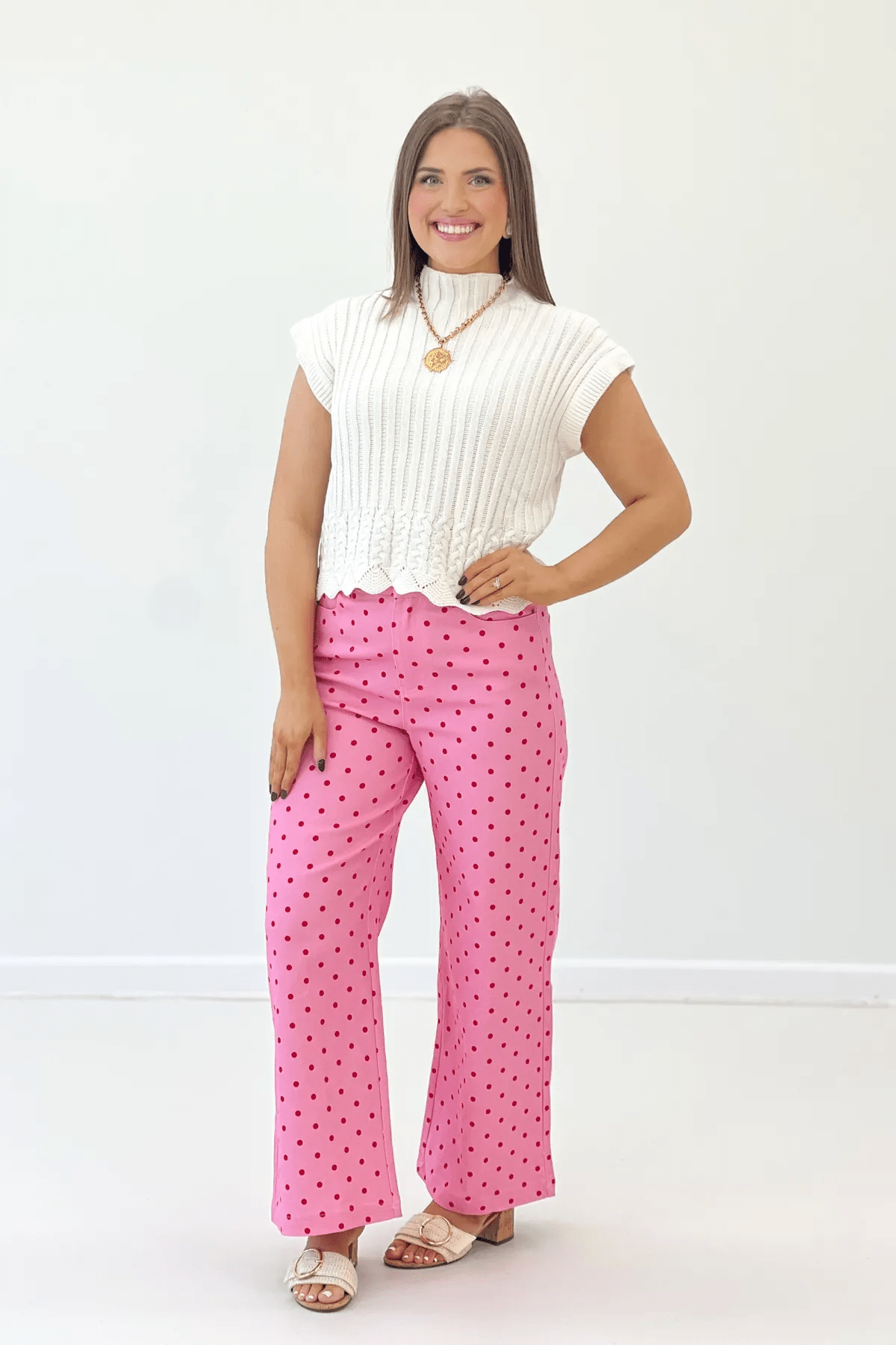 Turtleneck Cropped Vest - Lavish Boutique01-TOPS