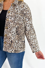 Leopard Double Front Pocket Jacket