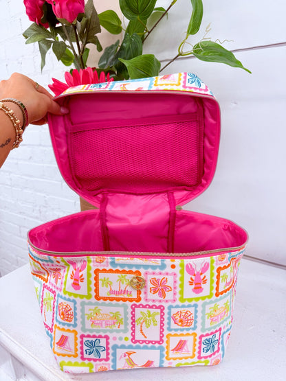 Happy Place print Ultraglam makeup case