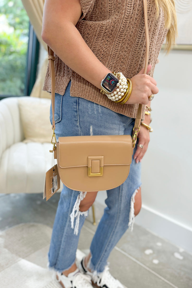 Apricot Chic Crossbody Bag