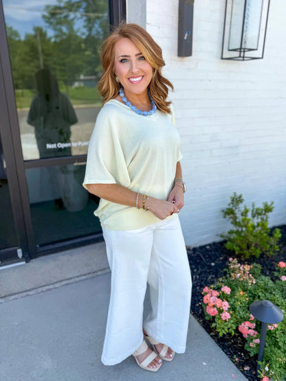 V Neck Loose Dolman Top - Lavish BoutiqueTops