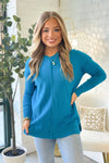 Urban Blue V-Neck Loose Fit Sweater