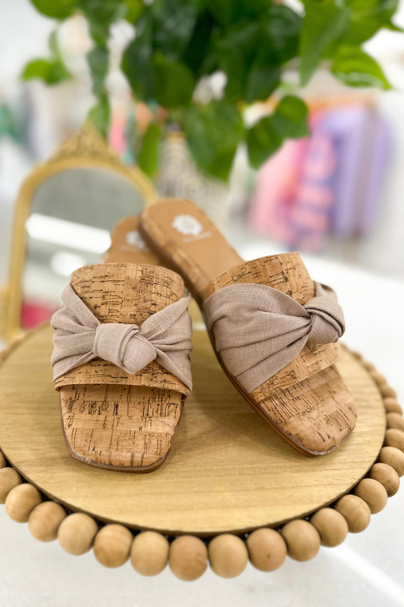 Cork Ribbon Sandals