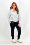 Heather Grey Newport Half Zip Pullover