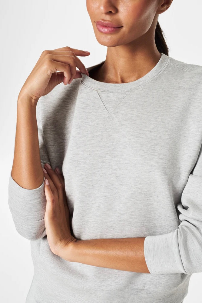 Spanx Light Grey Air Essential Crew Neck