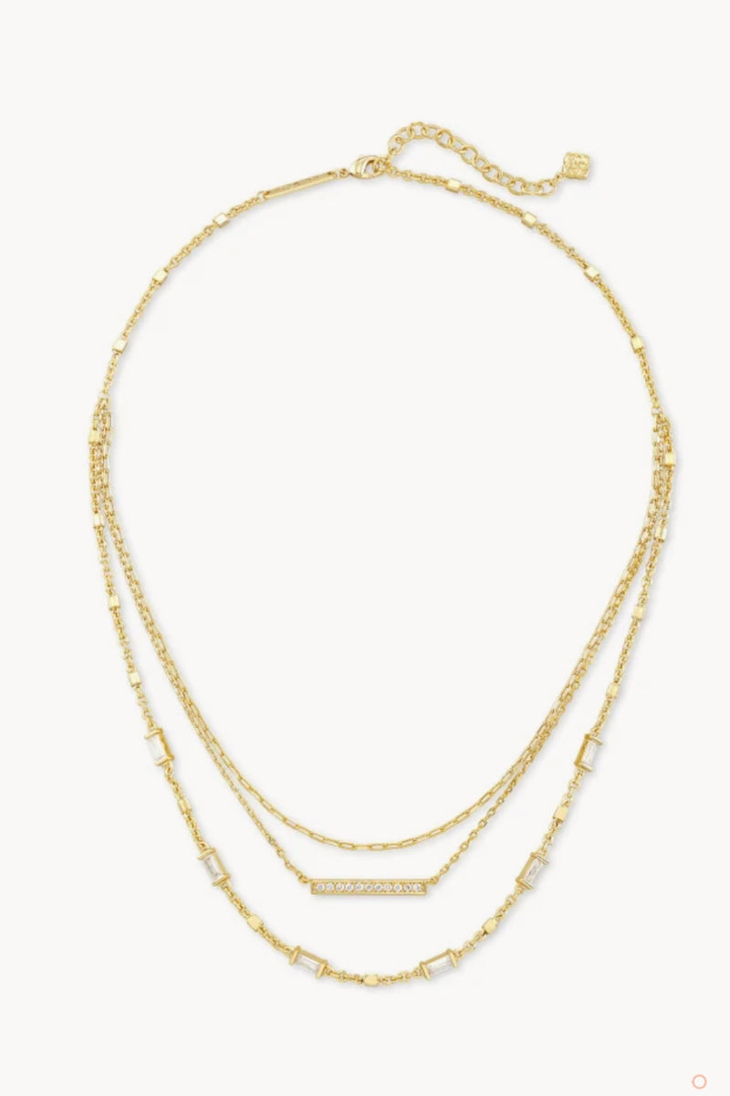 Kendra Scott Addison Multi Strand Necklace gld