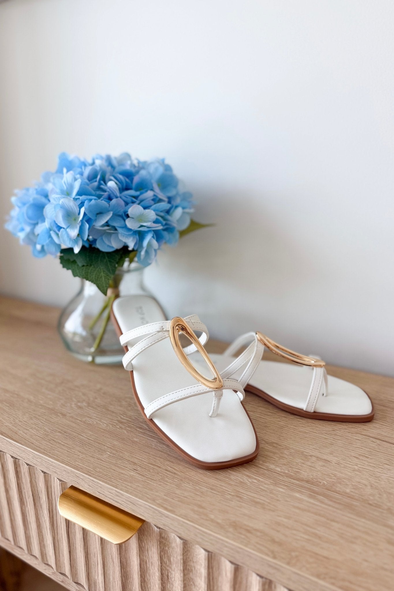 White Strappy Sandal - Lavish Boutique Shoes